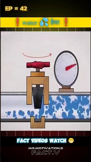 Water hammer full video 😯 #education #experimentvideo #science