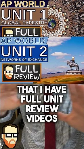 AP WORLD HISTORY REVIEW VIDEO HELP!! #apworld #apworldhistory