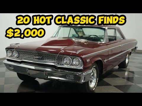 20 Classic Cars from the 1940s to 1970s You Can Buy for $2,000 to $50,000!