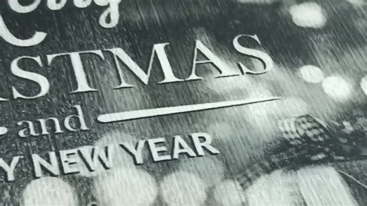 Merry Christmas. Laser tile laser engraving (Norton method) Enjoy with Endurance lasers!