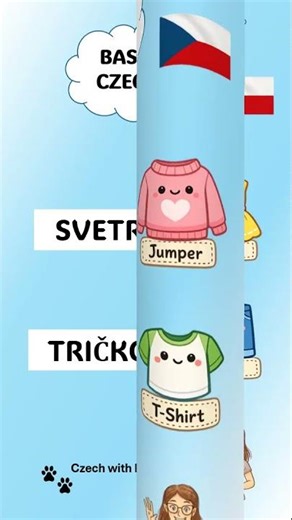 Basic Czech - clothes #czech #czechforforeigners #learnczech