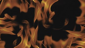 Intense flames on black background - Free Stock Video