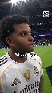 155K views · 111K reactions | ️“We need this unity to move forward” Rodrygo shares some support words towards coach Xabi Alonso after their loss against Manchester City ⚪️ #UCL | DAZN Football | Facebook
