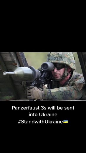 Germany has announced that German made weapons can now be sent into Ukraine, enter the Panzerfaust 3. #standwithukraine #ukraine #NATO 🇺🇦💪
