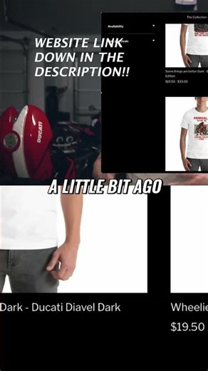 Check Out My New Ducati Merch & Website! #shorts