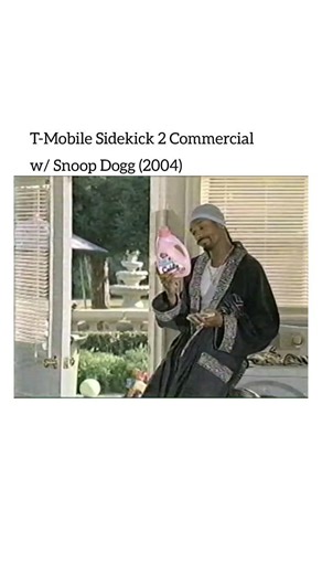 Throwback Source | @TMobile Sidekick 2 Commercial w/ @SnoopDogg | 📺 (2004) - - - - #tmobile #sidekick2 #snoopdogg #2000sthrowback #2000snostalgia | Instagram