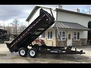 Sure Trac 7x14' Telescopic Hoist Hydraulic Dump Trailer 14000# ST8214TLDD-B-140