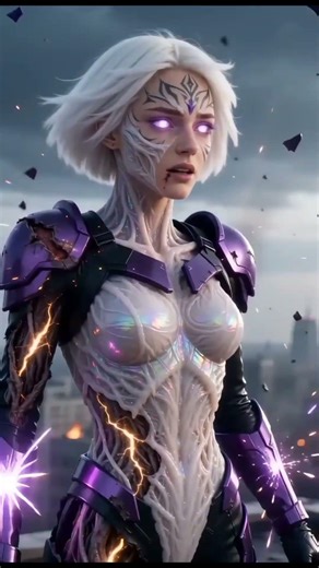 Female Mecha Transforms & Flies to the Sky ✨#mecha, #robot, #animation, #transformation,