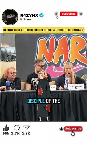 Naruto Cast Live: Iconic Lines on Stage 😮 #shorts #voiceactor #animeshorts #naruto #youtubeshorts