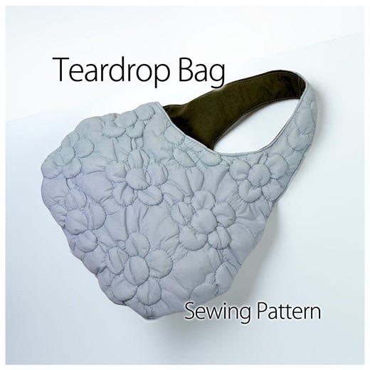 Teardrop Bag Sewing Pattern PDF | Hobo Bag Pattern | One Handle Shoulder Bag | Easy Beginner DIY | Instant Download - Etsy UK