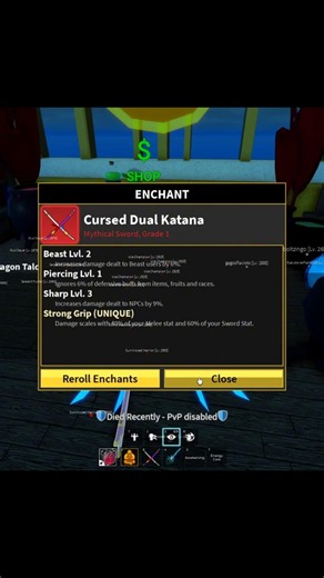 Finally got Strong Grip! Best CDK roll ever? 🤩🔥 #bloxfruits #roblox