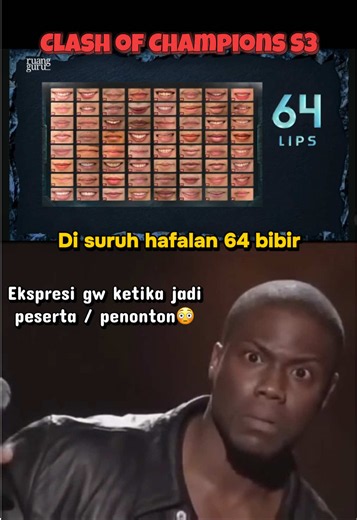 Bibir gw aja kadang lupa bentukannya🤣@Clash of Champions Season 3 @Ruangguru - Official #clashofchampions #cocs3 #ruangguru #memorize #fyp