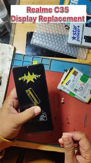 Realme C35 display Replacement #shorts #repair #displayreplacement #youtubeshorts #song #love