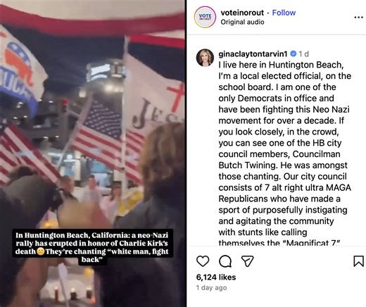 Huntington Beach Protests Erupt After Charlie Kirk Murder