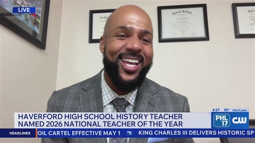 Haverford High School educator named nation’s Teacher of the Year | PHL17 Morning News