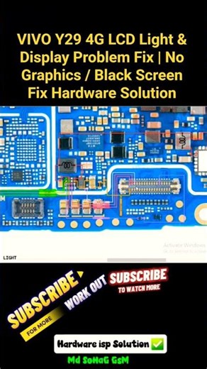 VIVO Y29 4G LCD Light & Display Problem Fix | No Graphics / Black Screen Fix Hardware Solution #lcd