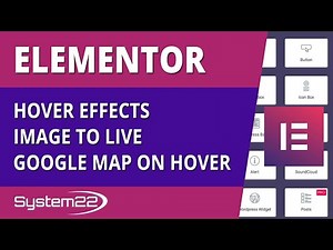 Elementor Hover Effects Image To Live Google Map On Hover 👍