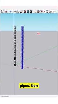 sketchup tips to create line to rectangular tube / 1001bit tutorial