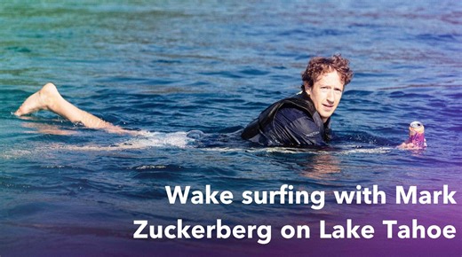 2.7K views · 29 reactions | This is what it’s like to go wake surfing on Lake Tahoe with Mark Zuckerberg and Priscilla Chan. They teach Emily Chang how to ride the waves on The Circuit https://trib.al/JvhqCvx | Bloomberg Originals | Facebook