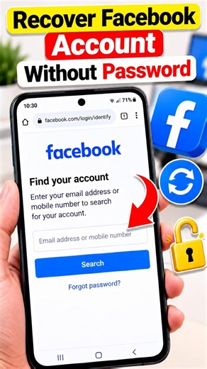 How to Recover Facebook Account Without Password|Account Recover kaise kare #facebook #shorts #tech