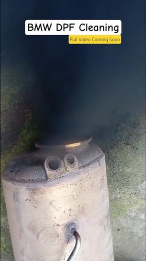 DPF Cleaning (Diesel Particulate filter) BMW🚘 #dpf #filter #cleaning #shorts