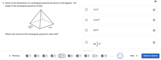 Some of the dimensions of a rectangular pyramid are shown in th... | Filo