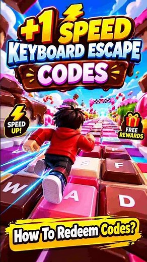 +1 Speed Keyboard Escape Codes || All Working Codes! [ROBLOX]
