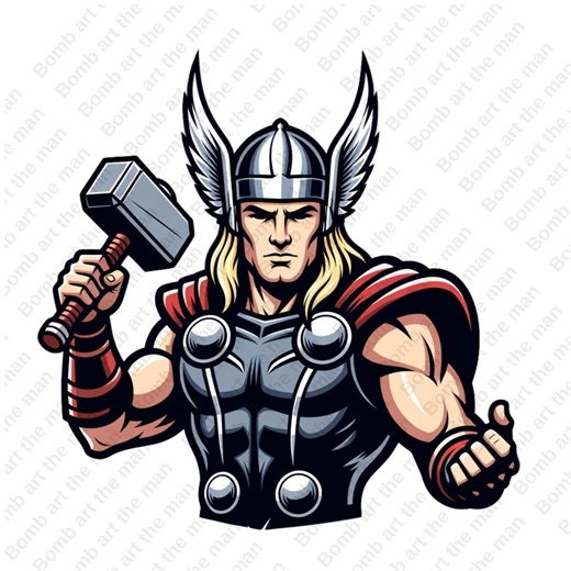 Thor Clipart, Thor Png, Super Hero Clipart, Super Hero Splash Design, Instant Download - Etsy Australia