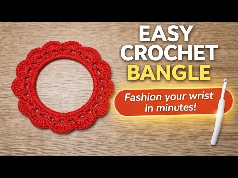 Crochet Lace Bangle (No Beads Needed!) Make This Crochet Bracelet in 30 Minutes