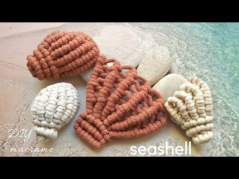 DIY macrame seashell tutorial, how to make a macrame scallop shell for beginners, part one.