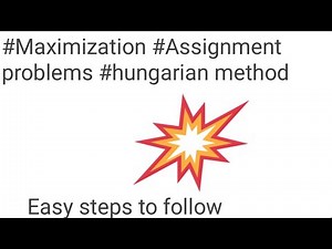 Maximization in assignment problems in HINDI special case