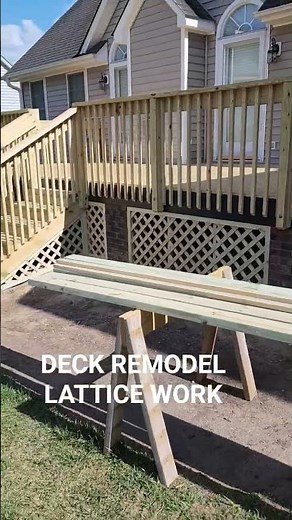 DECK REMODEL LATTICE WORK