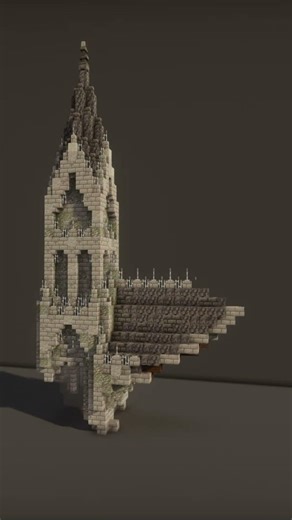 Gothic church - build animation: Minecraft Building