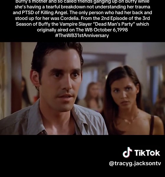 One of the scenes where Joyce,Xander and Willow for ganging up on Buffy in “Dead Man’s Party”. I feel bad for Buffy because her mother and so called friends ganging up on her and taking out their anger out on Buffy for running away for months and not knowing or understanding the trauma of Buffy had to deal with when she unalived Angel and sent him to a hell dimension. Xander of all people had no room to call Buffy out because he lost that right to pass judgment on Buffy’s decision when he lied t