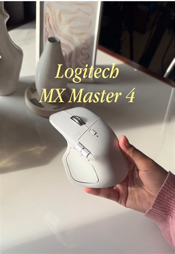 Unboxing mouse tercanggih pertamaku! Logitech MX Master 4 ini rests perfectly di tanganku, no more pegel-pegel👋 This is such a big upgrade from my logitech MX Anywhere, semoga support untuk lebih produktif lagi🙌 Fitur favorit dari Logitech MX Master 4 ☁️ customizable buttons termasuk action ring, bisa vertical stroll juga ☁️ haptic feedback, silent click ☁️ ergonomic shape ☁️ solid & smooth material Definisi top-tier mouse! Once you try this mouse, you’ll never go back🤩 #LogitechMXMaster4