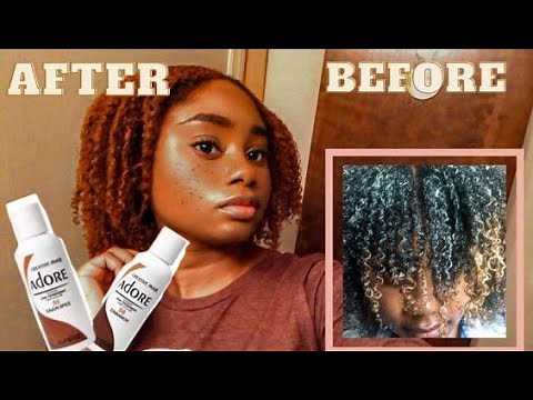 DYEING MY NATURAL HAIR GINGER ❣️WITH ADORE SEMI PERMANENT HAIR COLOR