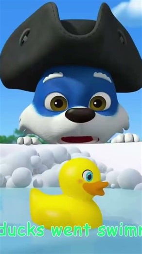 Five Little Ducks Remix 🦆 Learn Numbers 1-5 | KinderFun Nursery Rhymes #shorts