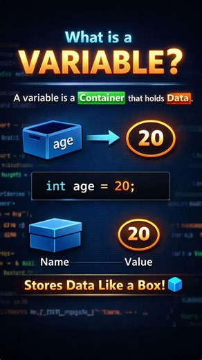 What is variables ?#Variables #Coding#Shorts