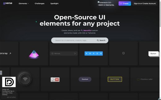 CSS超实用的案例大全&&漂亮开源免费的 UI 组件库