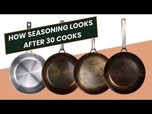 Carbon Steel Seasoning Over Time - First 30 Cooks