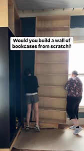 40K views · 462 reactions | DIY BOOKCASE WALL ✨ Aka the wall of my book-loving dreams  next up: the final pieces of the built-ins puzzle are the top cabinets and window seats! #diyrenovation #bedroomdesign | Renee Renovates | Facebook