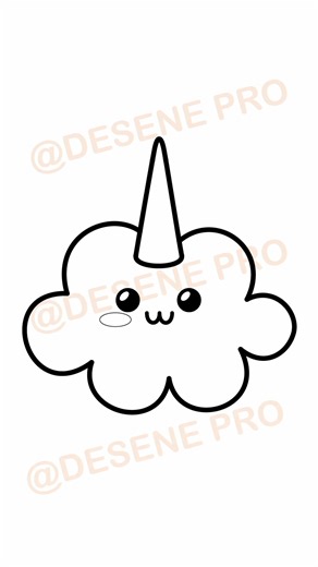 Cum se desenează un nor dragut | Un desen kawaii