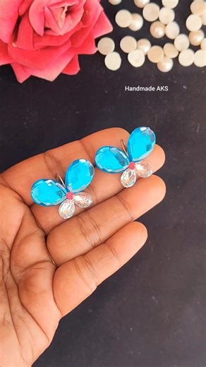 Diy Butterfly Earrings 🦋🔥#handmade#shorts#diy#butterflyearrings#youtubeshorts