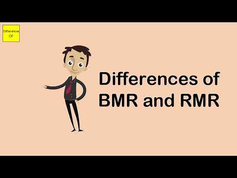 Differences of BMR and RMR