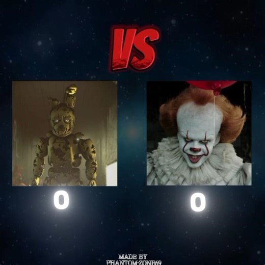 Springtrap Vs pennywise🔥who wins💀#fnaf #vs
