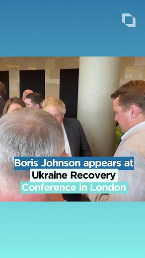 Boris Johnson was spotted at the #Ukraine Recovery Conference in London on Wednesday. #BorisJohnson | London Live