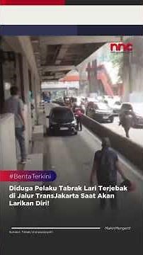 Diduga Pelaku Tabrak Lari Terjebak di Jalur TransJakarta Saat Akan Larikan Diri! #shorts #viral