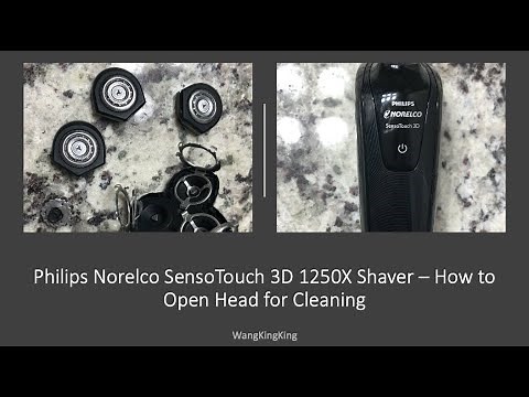 Philips Norelco SensoTouch 3D 1250X Shaver – How to Open Head for Cleaning