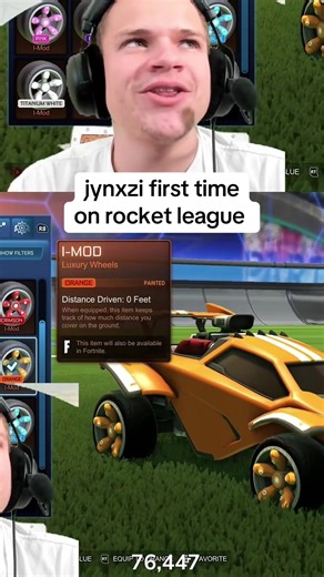 Jynxzi's First Time Experience in Rocket League