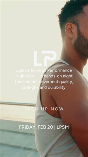 Life Performance Health on Instagram: "Every rep has a purpose. Every movement tells a story. This is High Performance Night Lab — a live, interactive experience designed to help you train smarter, move better, and stay injury-free. ✔️ Amateur & youth athletes ✔️ Weekend warriors ✔️ Rehab clients ready to return stronger 📅 Friday, Feb 20 📍 LPSM 🎟 Limited spots Move better. Perform better. Stay durable. 👉 Register here: https://www.eventbrite.com/e/high-performance-lab-unlock-your-athletic-po